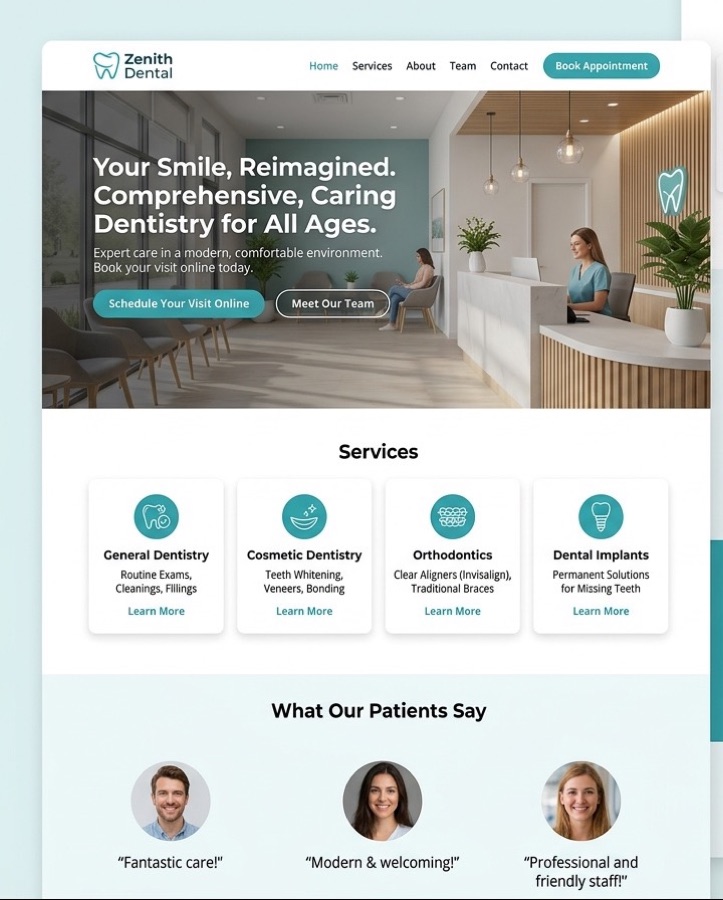 Klinik web sitesi tasarımı